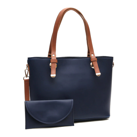 Vintage Large Tote Bag For Women-Blue