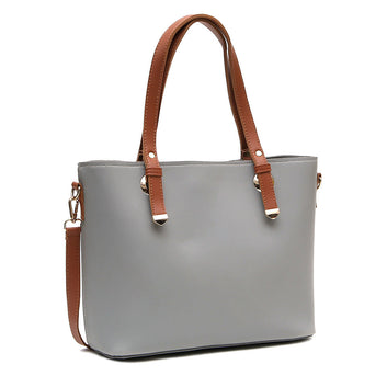 Vintage Large Tote Bag For Women-Grey