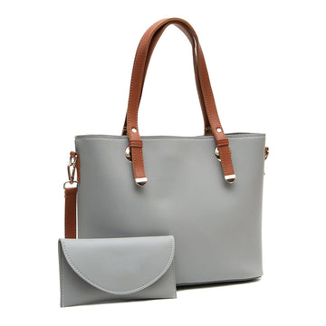 Vintage Large Tote Bag For Women-Grey