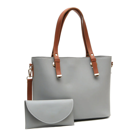 Vintage Large Tote Bag For Women-Grey