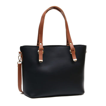 Vintage Large Tote Bag For Women-Black