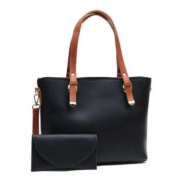 Vintage Large Tote Bag For Women-Black