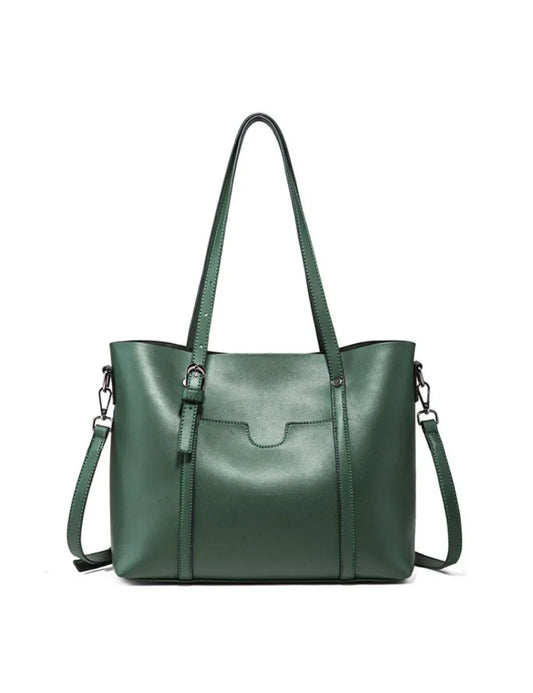 Retro Large Capacity Tote bag For women Green