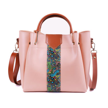 4 in 1 Piece Handbags For women-Pink