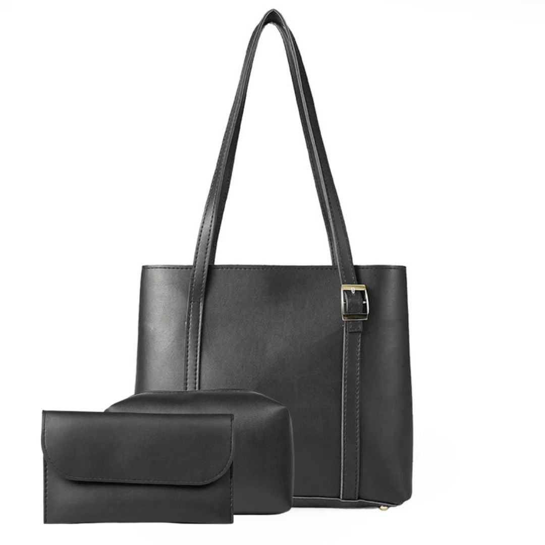3 in 1 Envy Tote Bag For Women-Black