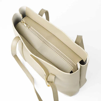 3 in 1 Envy Tote Bag For Women-Beige
