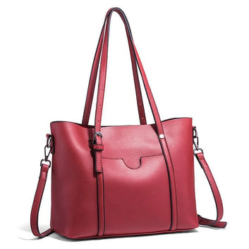 Retro Large Capacity Tote bag For women- Maroon