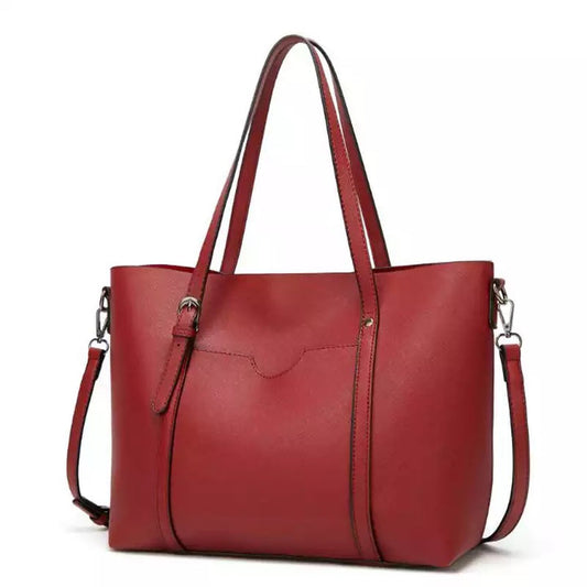 Retro Large Capacity Tote bag For women- Maroon