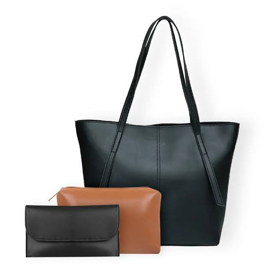 3 in 1 Glade Tote Bag For Women-Black