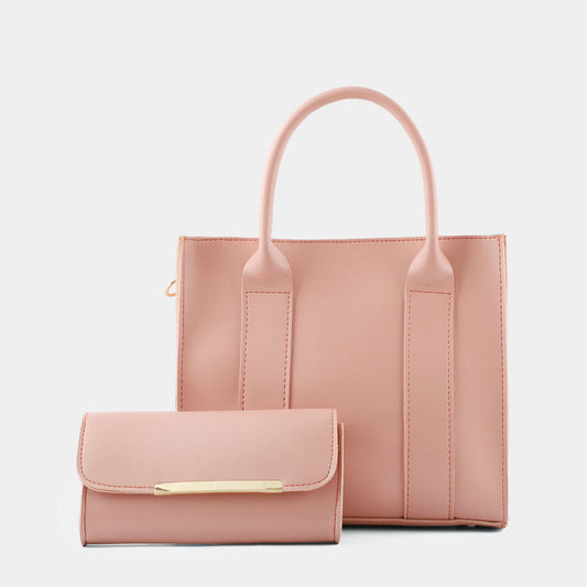 2 in 1 Piece Haven Shoulder Bag For women-Pink