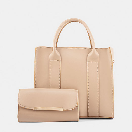 2 in 1 Piece Haven Shoulder Bag For women-Beige
