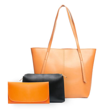 3 in 1 Glade Tote Bag For Women-Yellow